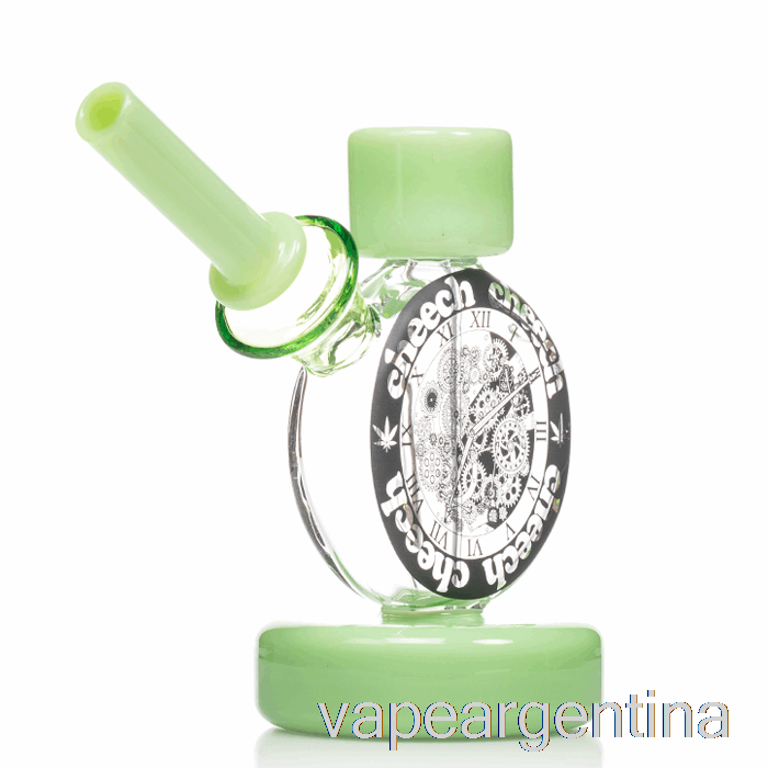 Cheech Clock Bubbler Vape Verde Descartable